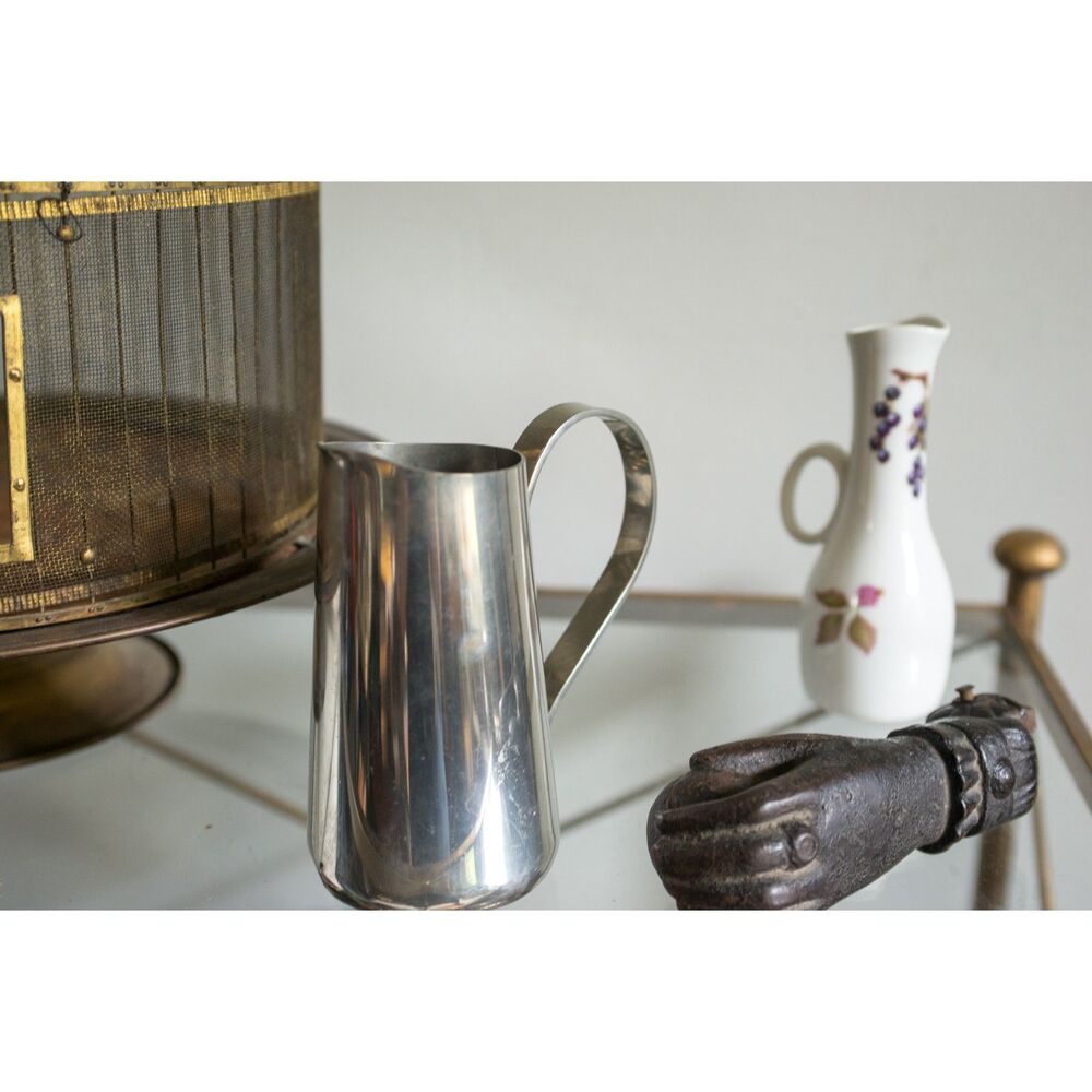 Handmade Studio Pewter Creamer — Signed Hutchins Pewter — Artist Made